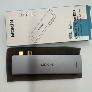 MOKIN‎ MUC2205 USB-C TB3 Hub 6-in-1 Adapter for MacBook Pro Air Space Gray